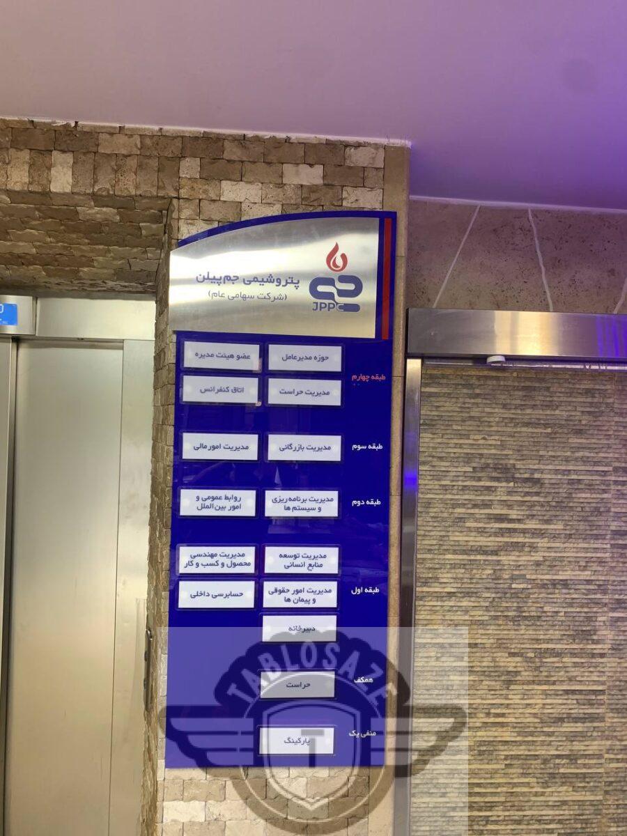 تابلو راهنما طبقات